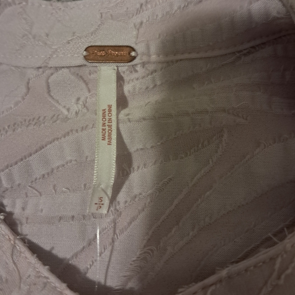 Free People Can't Stop Dreaming Oversized Tunic in Lavender Falling Petal Small - Picture 6 of 10